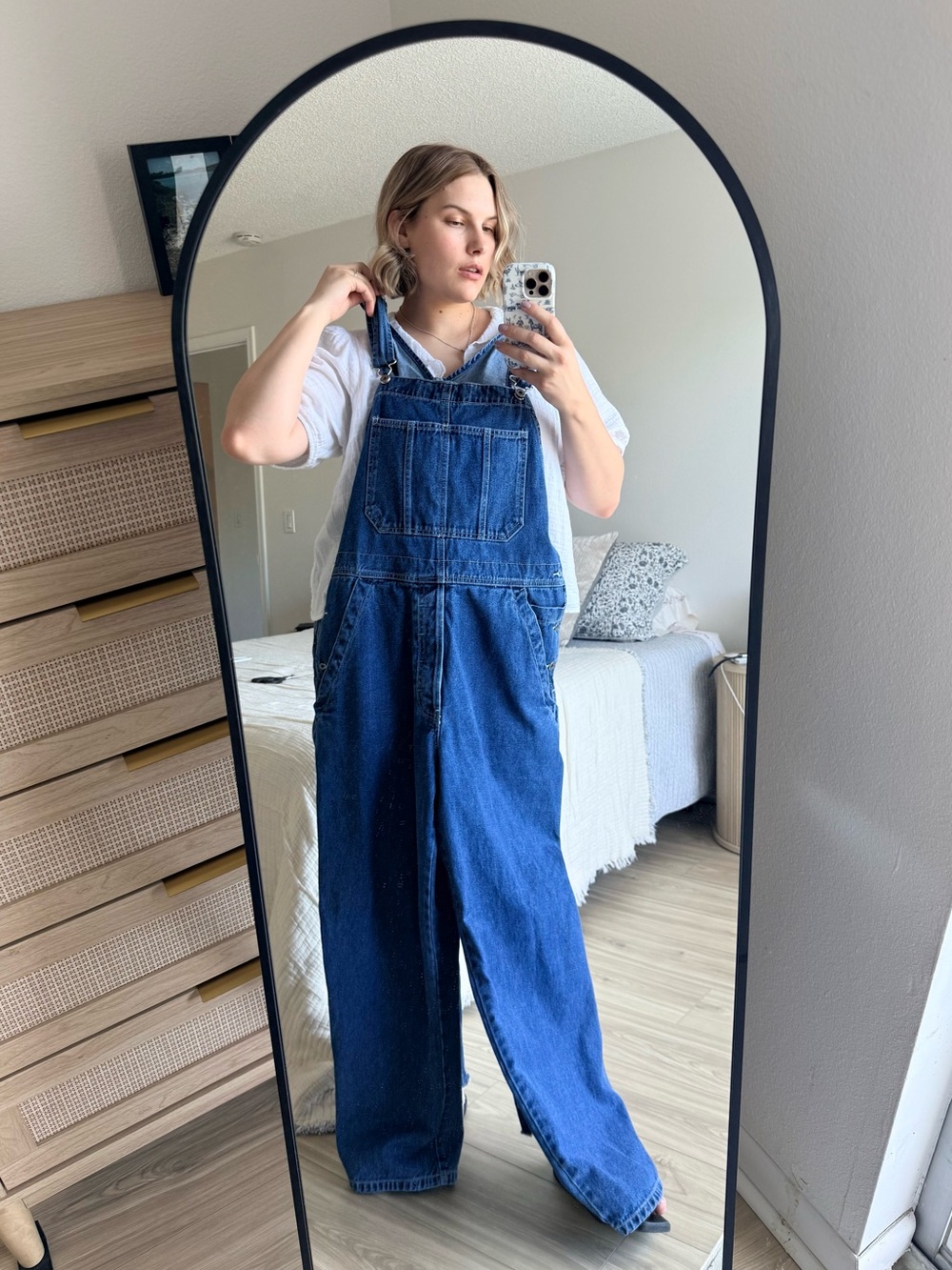 90s Y2K Old Navy Blue Jeans Baggy Denim Overalls Medium Wash M